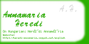 annamaria heredi business card